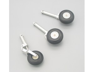 Top-Design CNC Suspension Landing Gear Set With Nose Single Wheel 120mm - (5.0)